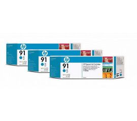 Картридж HP 91 Light голубой 3-pack 775 ml, C9486A, фото 