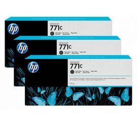 Картридж HP 3-pack 771C matte черный, B6Y31A, фото 