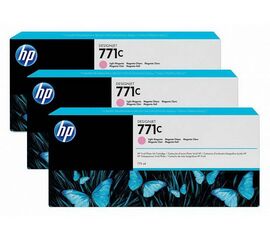Картридж HP 3-pack 771C light пурпурный, B6Y35A, фото 