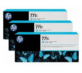 Картридж HP 3-pack 771C light голубой, B6Y36A, фото 