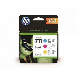 Картридж HP 711 голубой-пурпурный-желтый, P2V32A, фото 