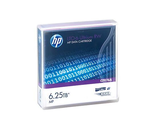 Лента HPE LTO-6 2500/6250ГБ 1-pack, C7976A, фото 