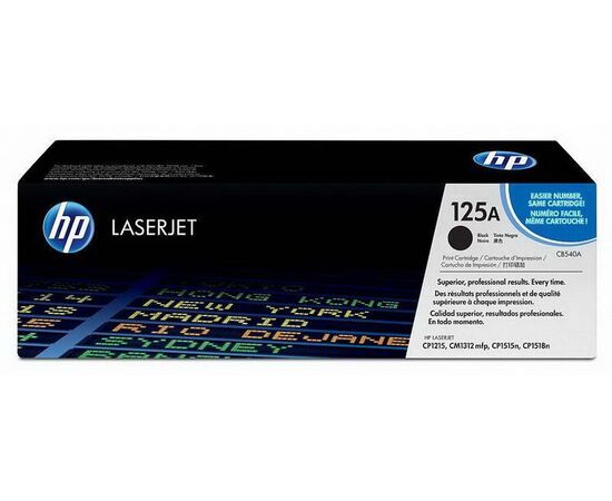 Картридж HP 125A черный, CB540A, фото 