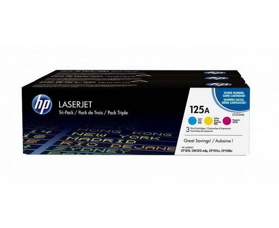 Картридж HP 125A color 3-pack, CF373AM, фото 