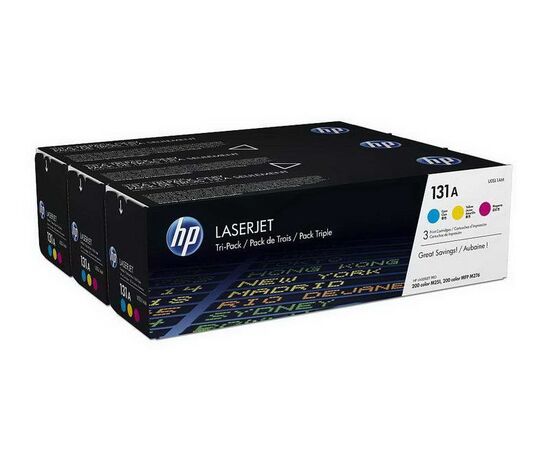 Картридж HP 3-pack 131A color, U0SL1AM, фото 