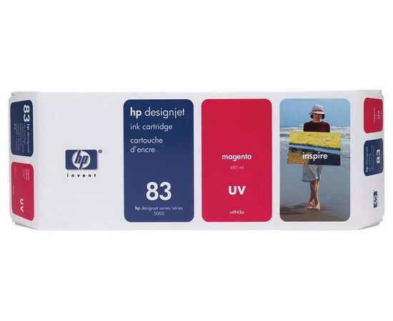 Картридж HP 83 пурпурный UV 680 ml, C4942A, фото 