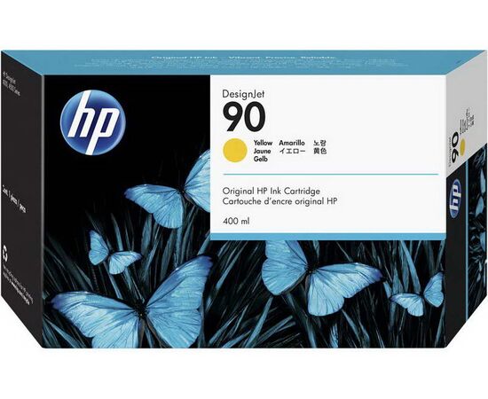 Картридж HP 90 желтый 3-pack 400 ml, C5085A, фото 