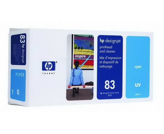 Печатающая головка HP 83 голубой UV, C4961A, фото 