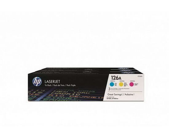 Картридж HP 126A Color 3-pack, CF341A, фото 
