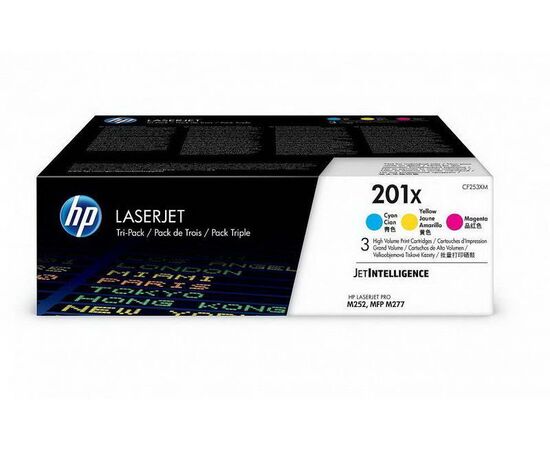 Картридж HP 201X Color 3-pack, CF253XM, фото 