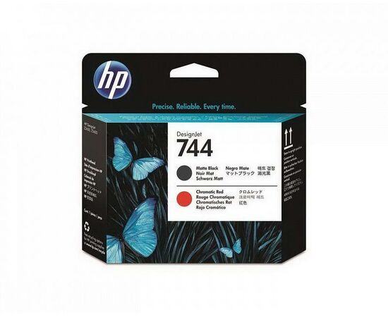 Картридж HP 744 Matte черный-Chromatic Red, F9J88A, фото 