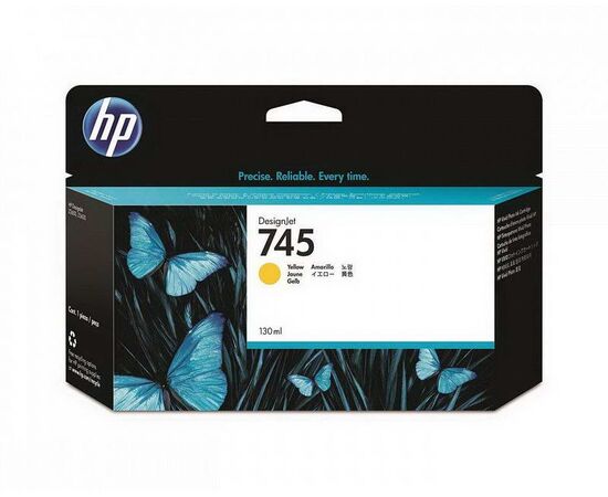 Картридж HP 745 желтый 130 ml, F9J96A, фото 
