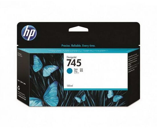 Картридж HP 745 голубой 130 ml, F9J97A, фото 