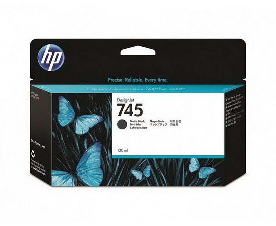 Картридж HP 745 Matte черный130 ml, F9J99A, фото 