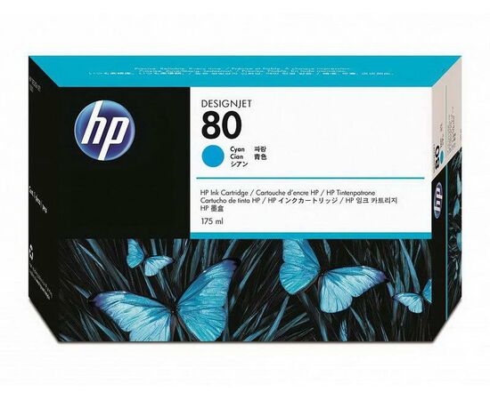 Картридж HP 80 голубой 175 ml, C4872A, фото 