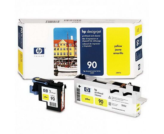 Печатающая головка HP 90 желтый, C5057A, фото 