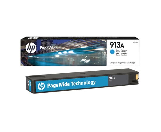 Картридж HP 913A голубой, F6T77AE, фото 
