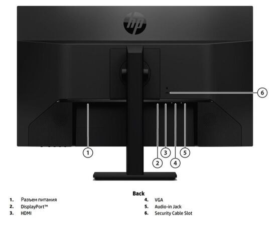 Монитор HP ProDisplay P27h G4 27" IPS 1920x1080 (Full HD), 7VH95AA, фото , изображение 6
