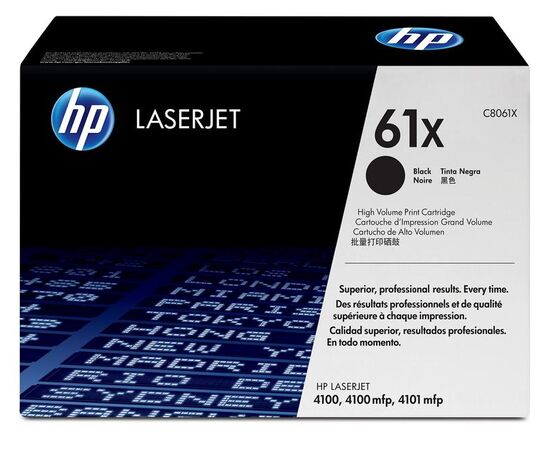 HP 61X, Оригинальный лазерный картридж HP LaserJet увеличенной емкости, Черный, C8061X, фото 