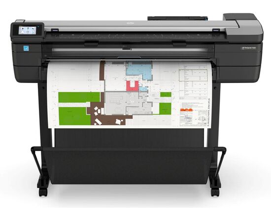 Многофункциональный широкоформатный принтер HP DesignJet T830 36", цветная печать, копирование, сканирование, A0, Ethernet, Wi-Fi, F9A30D, фото 