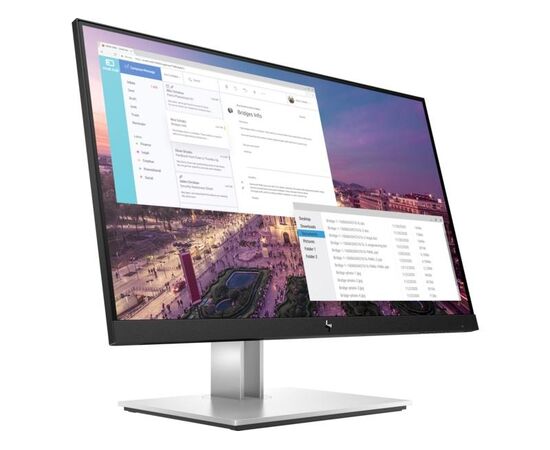 Монитор HP EliteDisplay E23 G4 23" FullHD, IPS, 1xVGA, 1xHDMI 1.4, 1xDisplayPort 1.2, 4xUSB-A 3.2 Gen 1, Tilt, Height Adjustable, Pivot, 9VF96AA, фото , изображение 2