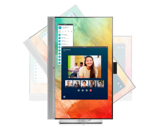 Монитор с веб-камерой HP EliteDisplay E273m 27", IPS, FullHD 1920x1080, 16:9, 1000:1, 5ms, 178°/178°, VGA, HDMI, USB 3.0x2, DisplayPort, WebCam, Speakers, 1FH51AA, фото , изображение 4
