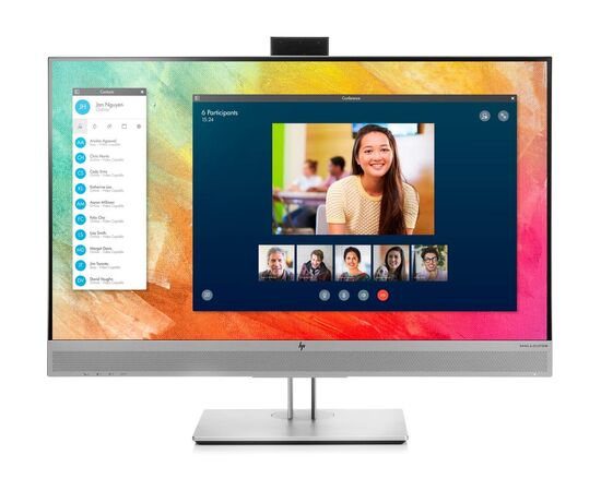 Монитор с веб-камерой HP EliteDisplay E273m 27", IPS, FullHD 1920x1080, 16:9, 1000:1, 5ms, 178°/178°, VGA, HDMI, USB 3.0x2, DisplayPort, WebCam, Speakers, 1FH51AA, фото 