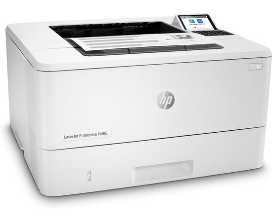 Лазерный принтер HP LaserJet Enterprise M406dn A4, черно-белая печать, Duplex, USB, Ethernet, 3PZ15A, фото , изображение 2