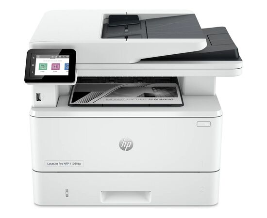Многофункциональный лазерный принтер HP LaserJet Pro 4103fdw 2Z629A черно-белая печать, A4, Wi-Fi, Ethernet, Duplex, фото 