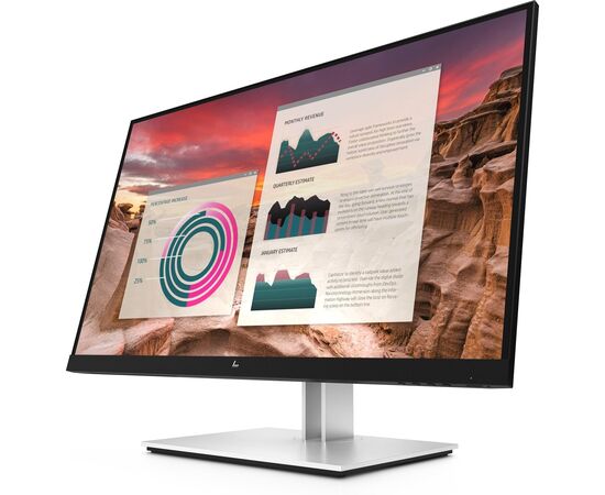 Монитор HP E27u G4 27", QuadHD 2560x1440 IPS, GTG 5ms, 1000:1, 1xUSB Type-C™; 1 x DisplayPort™ 1.2 out; 1xHDMI 1.4, 1xDisplayPort™ 1.2 (in); 4xUSB-A 3.2 Gen1, 189T3AA, фото , изображение 3