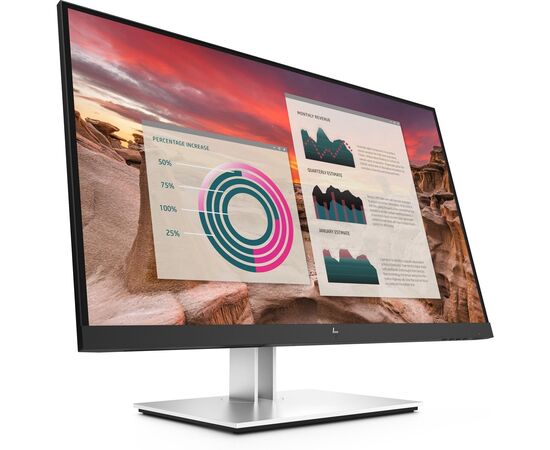 Монитор HP E27u G4 27", QuadHD 2560x1440 IPS, GTG 5ms, 1000:1, 1xUSB Type-C™; 1 x DisplayPort™ 1.2 out; 1xHDMI 1.4, 1xDisplayPort™ 1.2 (in); 4xUSB-A 3.2 Gen1, 189T3AA, фото , изображение 2