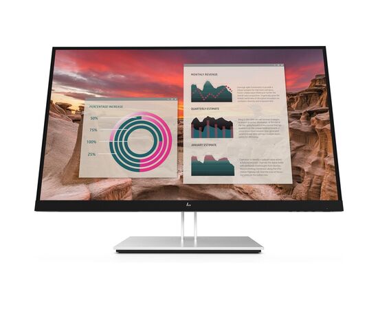 Монитор HP E27u G4 27", QuadHD 2560x1440 IPS, GTG 5ms, 1000:1, 1xUSB Type-C™; 1 x DisplayPort™ 1.2 out; 1xHDMI 1.4, 1xDisplayPort™ 1.2 (in); 4xUSB-A 3.2 Gen1, 189T3AA, фото 