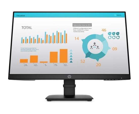 Монитор HP P24 G4 23.8", IPS FullHD, 1xD-Sub, 1xDisplayPort, 1xHDMI, наклон, 1A7E5AA, фото 