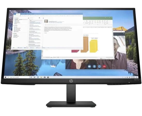Монитор для ПК HP M27ha 35M57AA 27", 1920 x 1080, IPS, 1 х HDMI, 1 х DP, фото , изображение 2